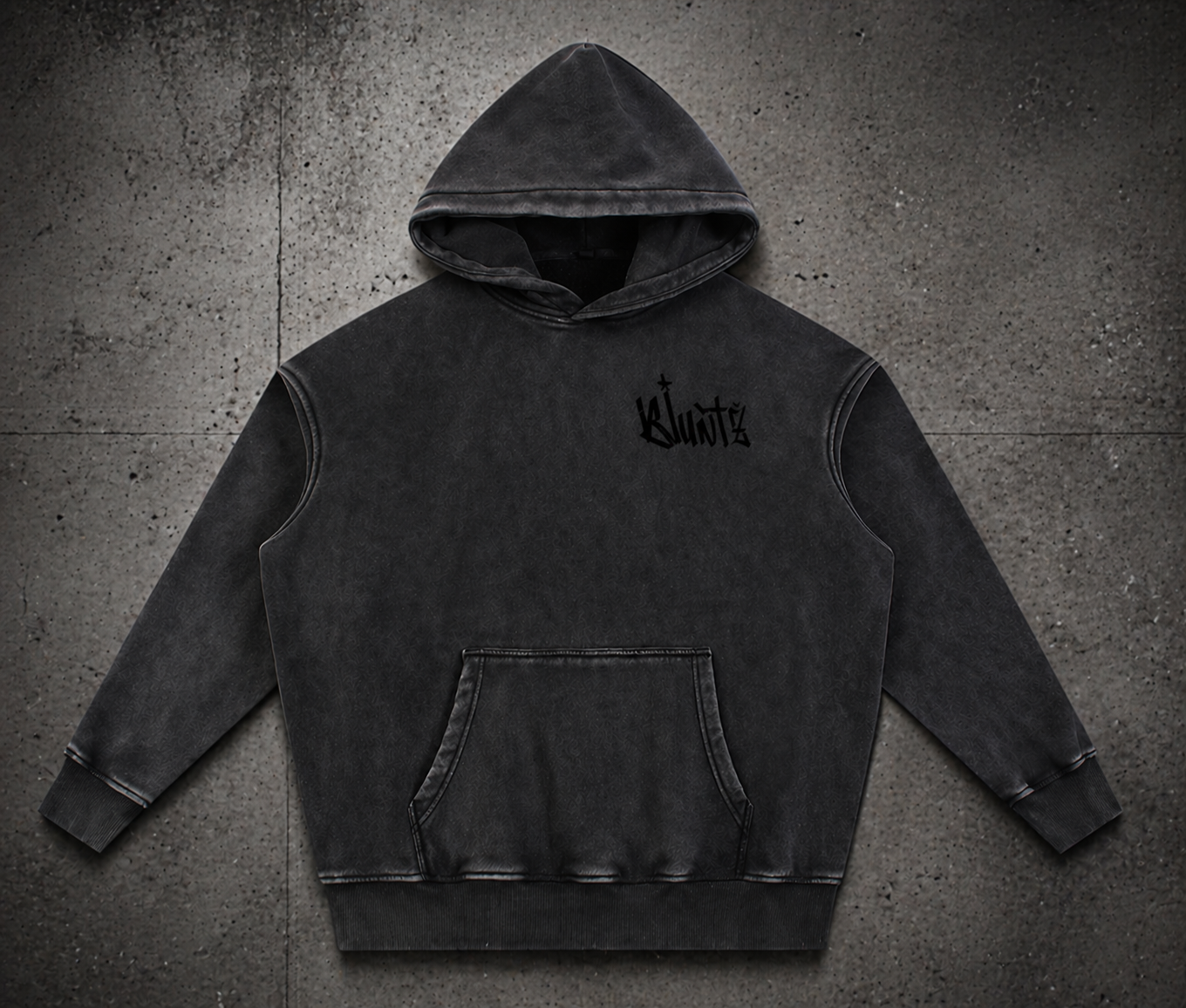 Bluntz Snow Wash Fleece Oversize Hoodie