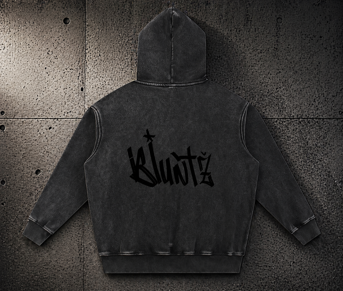 Bluntz Snow Wash Fleece Oversize Hoodie