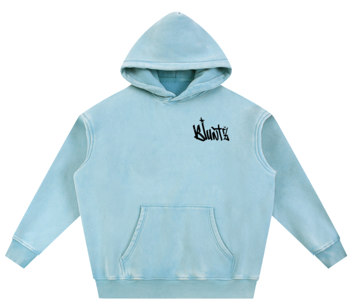 Bluntz Snow Wash Fleece Oversize Hoodie