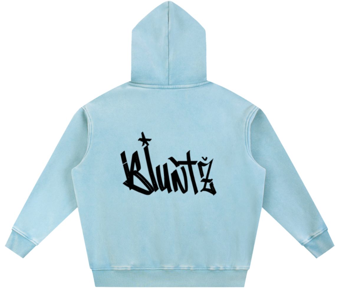 Bluntz Snow Wash Fleece Oversize Hoodie
