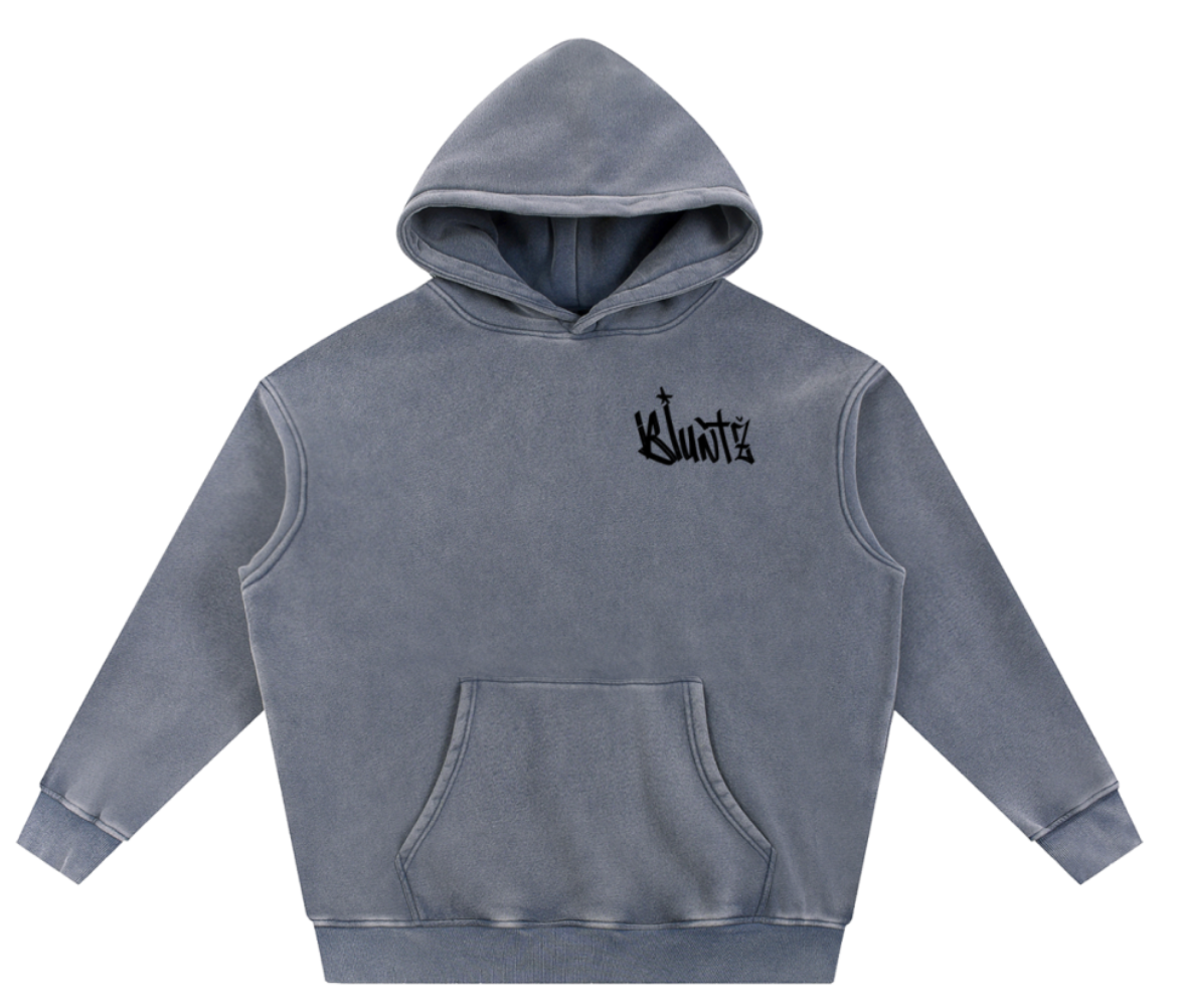 Bluntz Snow Wash Fleece Oversize Hoodie