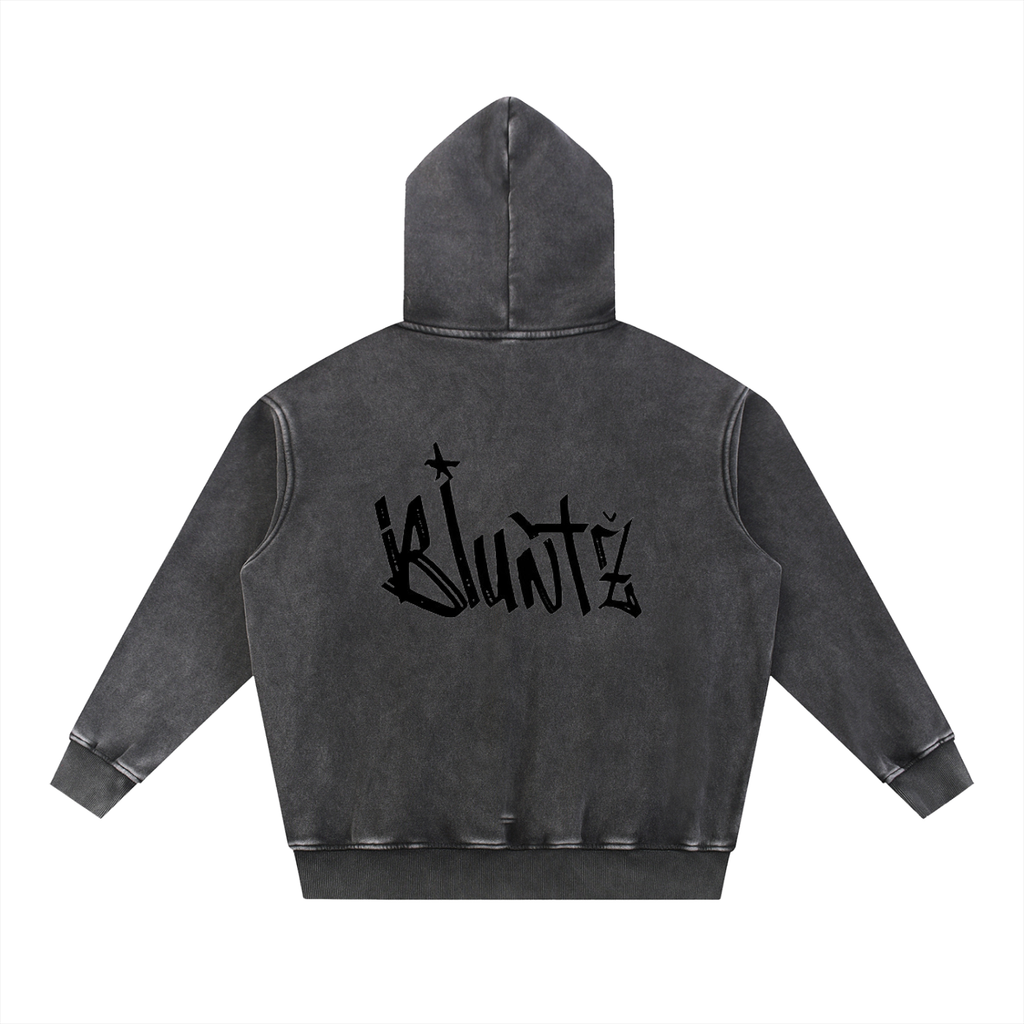 Bluntz Snow Wash Fleece Oversize Hoodie