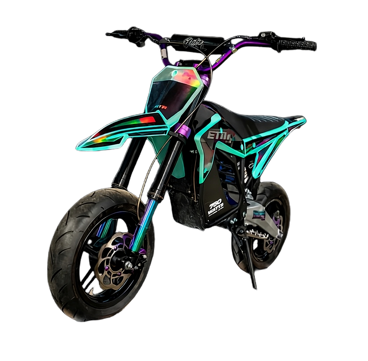 ADJUSTABLE ETM RTR "OIL SLICK" FORKS